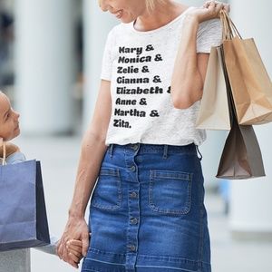 Patron Saints for Catholic Moms Shirt XS-XXXL Customizable Mom Saints Shirt